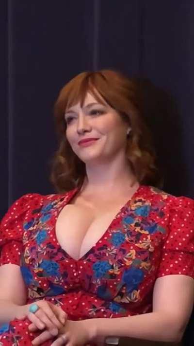 Christina Hendricks and her massive 36F milkers