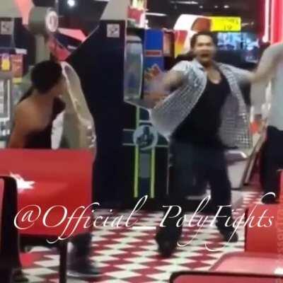 Dude gets smacked to sleep