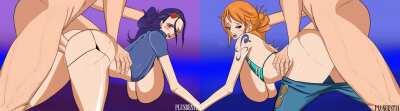 Nico Robin & Nami Rough Anal (PlusBESTIA)