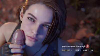 Jill Valentine handjob (Bulging Senpai)