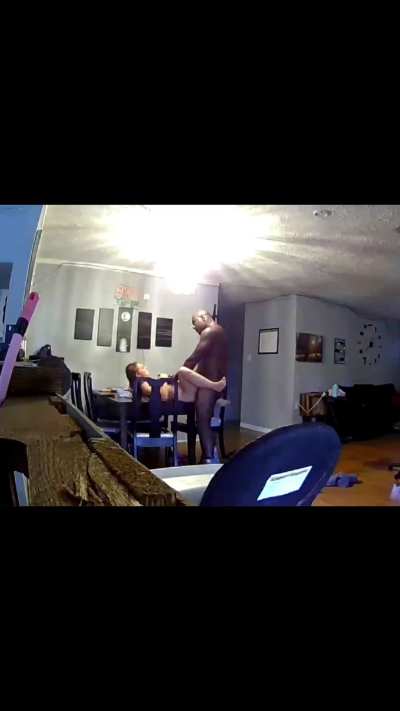 Pounding her all over the house