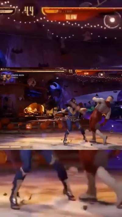 Omni man butt stance