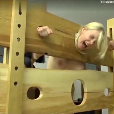 Whipped in the Double Decker Pillory