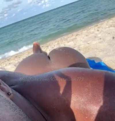 Ass Beach Big Ass Booty Bouncing Bubble Butt Ebony Outdoor Public Twerking Porn GIF by kingstallion773