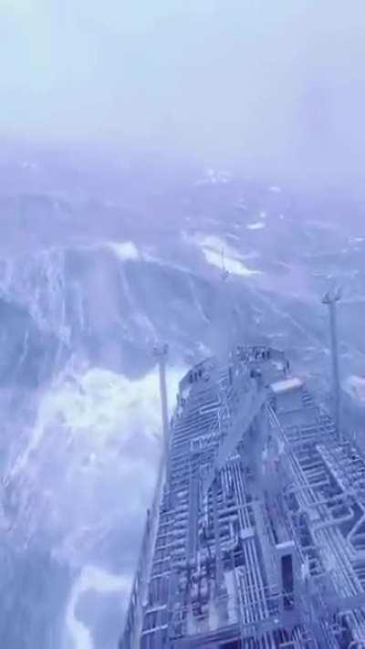 Sailing through the Atlantic.