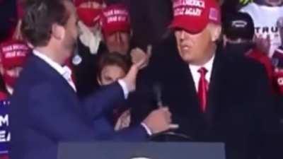 Poor Don Jr Trump, Still Waiting For That Hug From Daddy