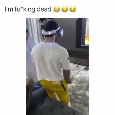 Bro got immersed for real 😳 🤣