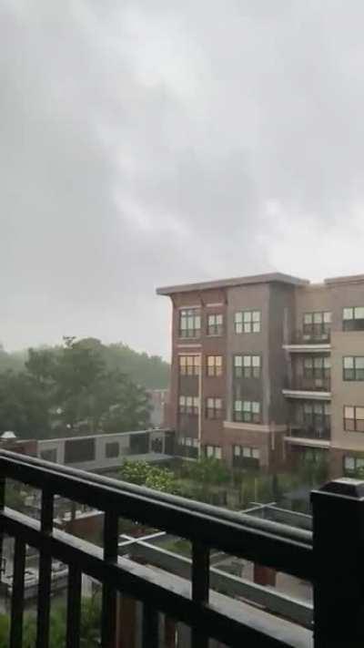 Wanted an up close and personal view of the thunderstorm