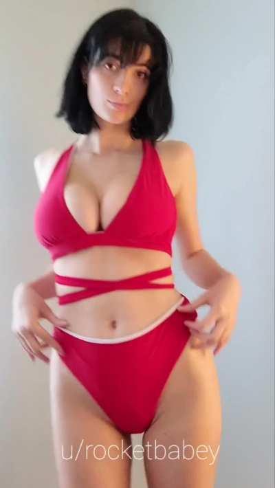 Trying on new swimsuits!