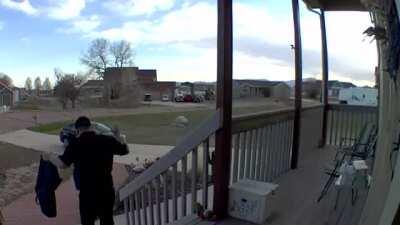 Domino's delivery asked if there were any special delivery instructions. 