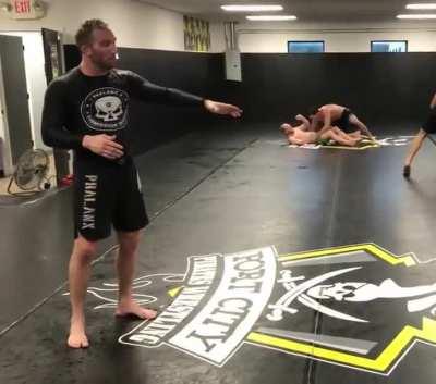 Practicing our takedown