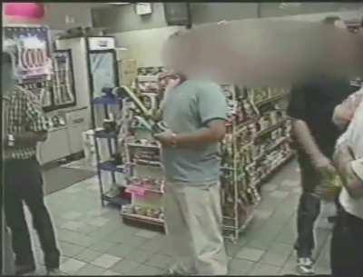 Drunk Beetlejuice getting ID’d while buying beer and cigarettes 