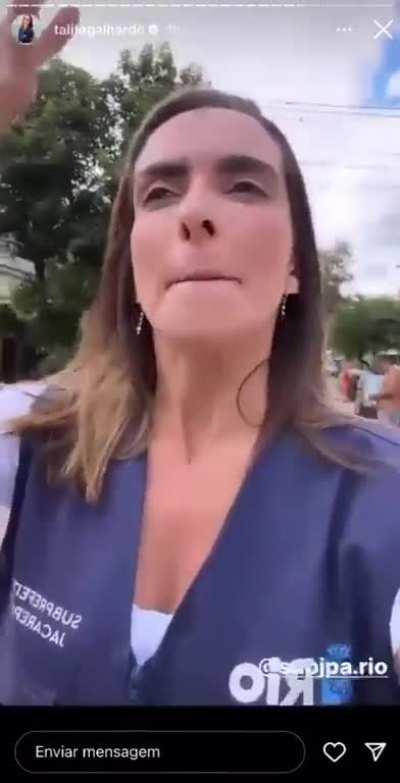 Talita Galhardo, subprefeita de Jacarepaguá (RJ), não tá pra brincadeira não