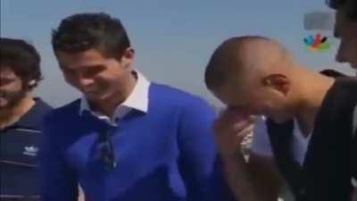 Karim Benzema cried when he saw his name on the Real Madrid shirt and Cristiano Ronaldo offered him his glasses to cover his tears