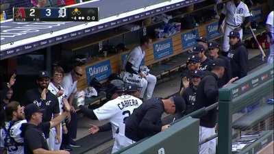 [Highlight] [Highlight] Miguel Cabrera scores from first on a Jake Marisnick double.