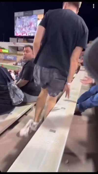 WCGW jumping over your foot in a stadium