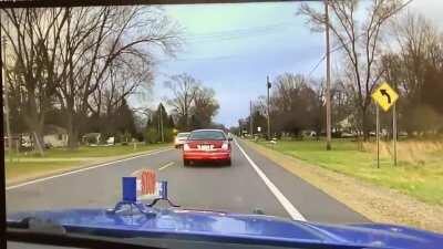 [USA] Impeccable response time for this auto accident. From the view of a Michigan State Police vehicle.
