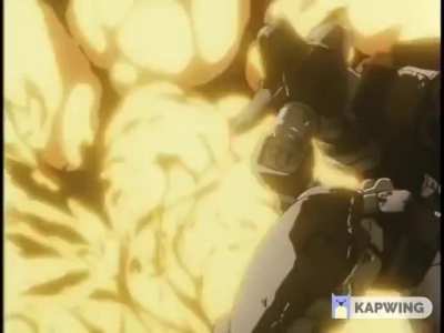 Who is the weakest fictional character that can tank a hit from the Twin Buster Rifle from the Gundam Wing universe?