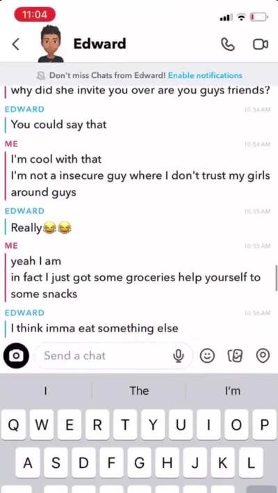 When you trust your girlfriend a little too much