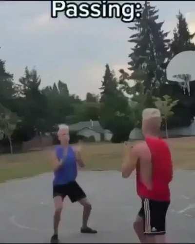 Dumbbell as basketball 
