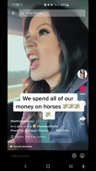 horse girls can squeeze your head off with their thighs