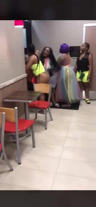 Worker came from the back to see this