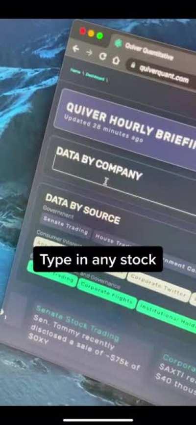 I’ve spent the past two years writing code to collect data on stock trading by the US congressmen, corporate insiders, and hedge funds and built a website making the data freely available. I recently shared my work on TikTok and had my video removed for 