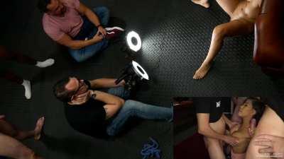 sitting down with Gia Milana after the blowbang