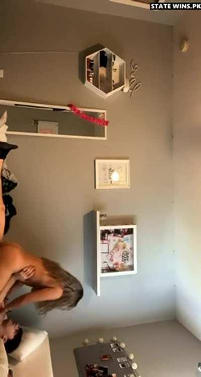 19 year old Asian girl with a booty taking her twunk for a ride