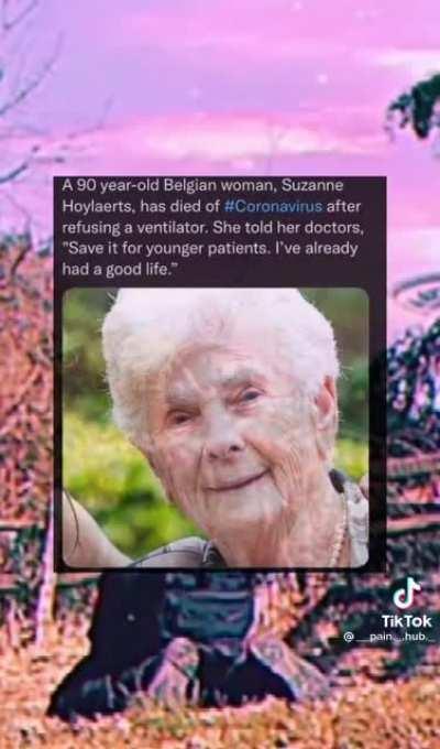 Gotta give respect to her