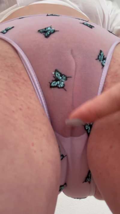 Fat and wet pussy in panties
