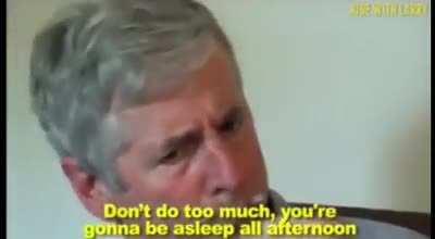 Man suffering from Parkinson's disease tries marijuana for the first time. Notice the difference in his tremors.