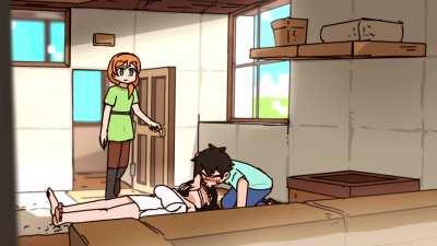 Enderman is scared of water! [Anime Ver]