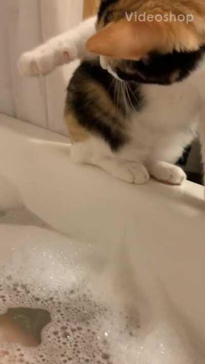 Bubble tap confusion.