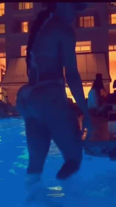 Booty out the pool