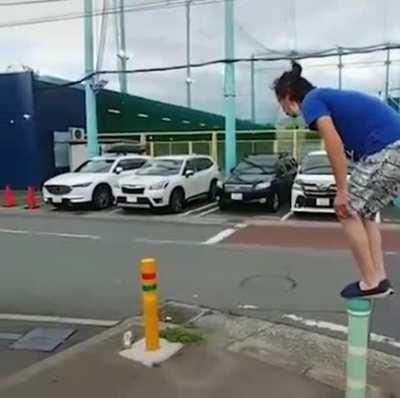 WCGW jumping on poles