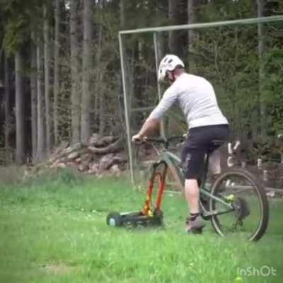 Mountain bike lawnmower. That is all.