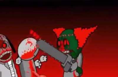 When somebody ships the clown with BF or puts them in a gacha life fuck-off show them this