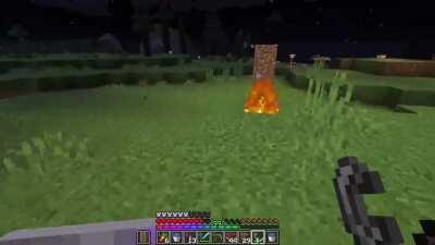 TIL that you can jump very high with a flint and steel.