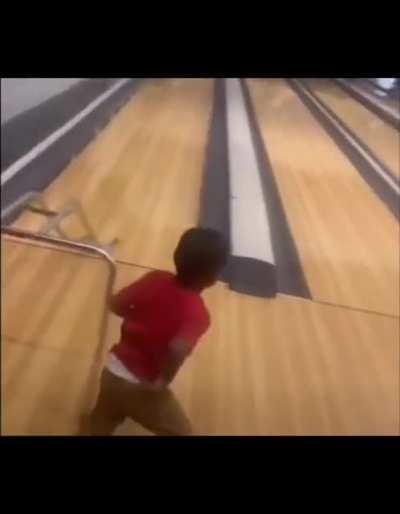 Why did the kid run there?