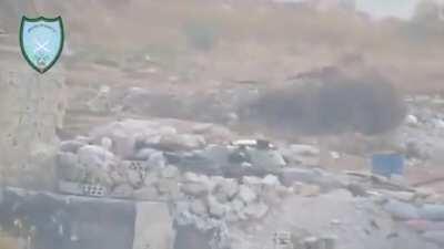 This is what it looks like to be shot by a BMT.