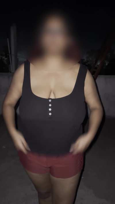 Giving a show to everyone on terrace at night