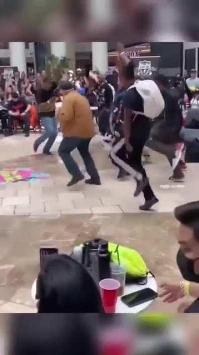 Grandpa out there busting moves.