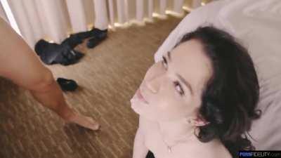 Evelyn Claire Swallowing Cum