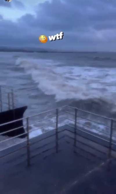 If I ride my mobility scooter next to the sea
