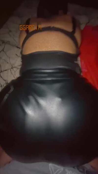 Latina Leather Doggystyle