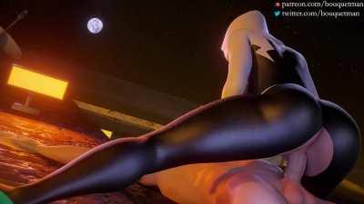 Gwen Stacy Cowgirl Ride (Bouquetman) [Marvel]