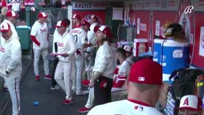 [Highlight] [BallySportsWest] Gio Urshela and Shohei Ohtani bless each others' bats. Ohtani comes out of his slump going 5 for 10 with a 2B, 3B, HR, and 4 RBI