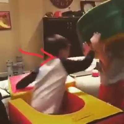 Everybody gangsta till someone steals Elliots foam donut.