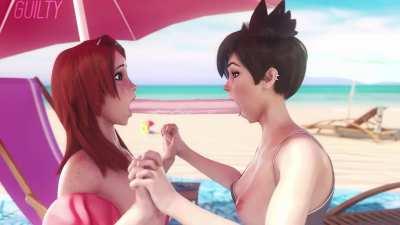 that's one way to spend time on the beach